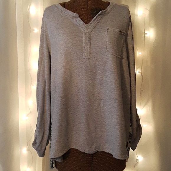 Style & Co. Tops - Style & Co mixed media top